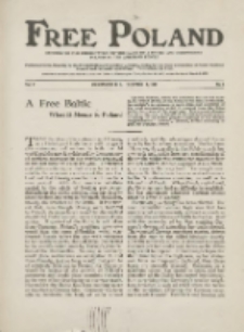 Free Poland: the truth about Poland and her peoplepublished by the Polish National Council of America 1918.12.01 Vol.5 Nr5