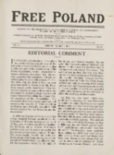 Free Poland: the truth about Poland and her peoplepublished by the Polish National Council of America 1919.05.01 Vol.5 Nr15