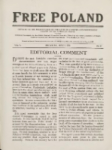 Free Poland: the truth about Poland and her peoplepublished by the Polish National Council of America 1919.06.01 Vol.5 Nr17