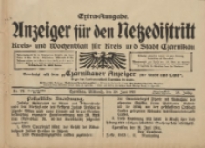 Anzeiger für den Netzedistrikt Kreis- und Wochenblatt für Kreis und Stadt Czarnikau 1911.06.28 Jg.59 Nr75