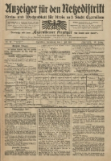 Anzeiger für den Netzedistrikt Kreis- und Wochenblatt für Kreis und Stadt Czarnikau 1911.07.01 Jg.59 Nr77