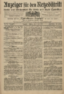 Anzeiger f&uuml;r den Netzedistrikt Kreis- und Wochenblatt f&uuml;r Kreis und Stadt Czarnikau 1911.07.94 Jg.59 Nr78