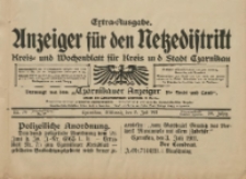 Anzeiger f&uuml;r den Netzedistrikt Kreis- und Wochenblatt f&uuml;r Kreis und Stadt Czarnikau 1911.07.05 Jg.59 Nr79