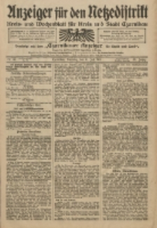 Anzeiger f&uuml;r den Netzedistrikt Kreis- und Wochenblatt f&uuml;r Kreis und Stadt Czarnikau 1911.07.11 Jg.59 Nr81