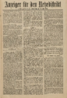 Anzeiger f&uuml;r den Netzedistrikt Kreis- und Wochenblatt f&uuml;r Kreis und Stadt Czarnikau 1911.07.15 Jg.59 Nr83
