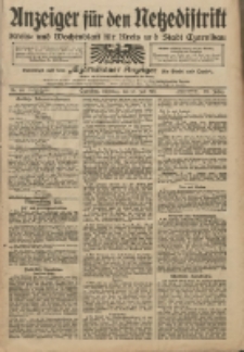 Anzeiger für den Netzedistrikt Kreis- und Wochenblatt für Kreis und Stadt Czarnikau 1911.07.18 Jg.59 Nr84