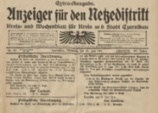 Anzeiger f&uuml;r den Netzedistrikt Kreis- und Wochenblatt f&uuml;r Kreis und Stadt Czarnikau 1911.07.19 Jg.59 Nr85