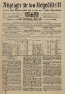 Anzeiger für den Netzedistrikt Kreis- und Wochenblatt für Kreis und Stadt Czarnikau 1911.07.20 Jg.59 Nr85