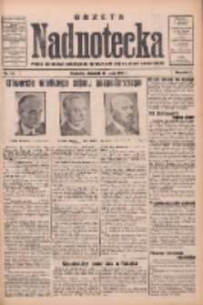 Gazeta Nadnotecka: pismo narodowe poświęcone sprawie polskiej na ziemi nadnoteckiej 1933.05.21 R.13 Nr117