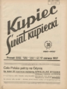 Kupiec-Świat Kupiecki; pisma złączone; oficjalny organ kupiectwa Polski Zachodniej 1937.06.17 R.31 Nr24