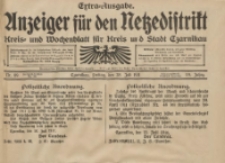Anzeiger f&uuml;r den Netzedistrikt Kreis- und Wochenblatt f&uuml;r Kreis und Stadt Czarnikau 1911.07.28 Jg.59 Nr89