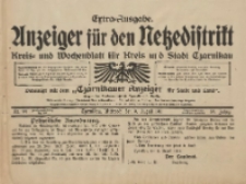Anzeiger f&uuml;r den Netzedistrikt Kreis- und Wochenblatt f&uuml;r Kreis und Stadt Czarnikau 1911.08.09 Jg.59 Nr94