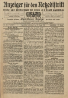 Anzeiger f&uuml;r den Netzedistrikt Kreis- und Wochenblatt f&uuml;r Kreis und Stadt Czarnikau 1911.08.12 Jg.59 Nr95