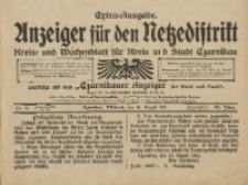 Anzeiger für den Netzedistrikt Kreis- und Wochenblatt für Kreis und Stadt Czarnikau 1911.08.16 Jg.59 Nr97