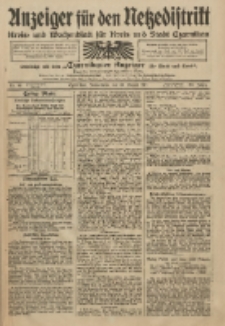 Anzeiger für den Netzedistrikt Kreis- und Wochenblatt für Kreis und Stadt Czarnikau 1911.08.19 Jg.59 Nr98
