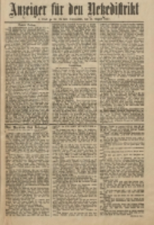 Anzeiger für den Netzedistrikt Kreis- und Wochenblatt für Kreis und Stadt Czarnikau 1911.08.19 Jg.59 Nr98