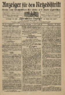 Anzeiger f&uuml;r den Netzedistrikt Kreis- und Wochenblatt f&uuml;r Kreis und Stadt Czarnikau 1911.08.22 Jg.59 Nr99
