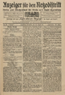 Anzeiger für den Netzedistrikt Kreis- und Wochenblatt für Kreis und Stadt Czarnikau 1911.08.26 Jg.59 Nr101