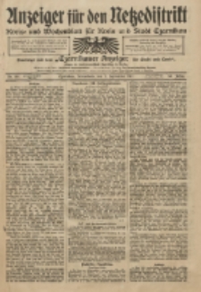 Anzeiger für den Netzedistrikt Kreis- und Wochenblatt für Kreis und Stadt Czarnikau 1911.09.02 Jg.59 Nr104