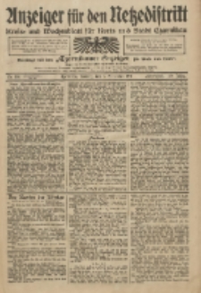 Anzeiger f&uuml;r den Netzedistrikt Kreis- und Wochenblatt f&uuml;r Kreis und Stadt Czarnikau 1911.09.03 Jg.59 Nr105