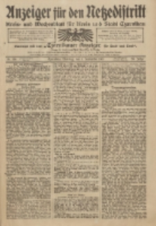 Anzeiger für den Netzedistrikt Kreis- und Wochenblatt für Kreis und Stadt Czarnikau 1911.09.05 Jg.59 Nr106