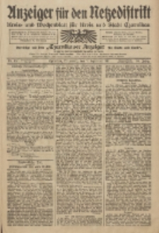 Anzeiger f&uuml;r den Netzedistrikt Kreis- und Wochenblatt f&uuml;r Kreis und Stadt Czarnikau 1911.09.07 Jg.59 Nr107