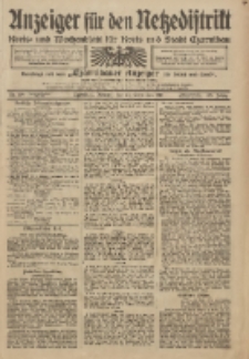 Anzeiger f&uuml;r den Netzedistrikt Kreis- und Wochenblatt f&uuml;r Kreis und Stadt Czarnikau 1911.09.12 Jg.59 Nr109
