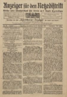 Anzeiger f&uuml;r den Netzedistrikt Kreis- und Wochenblatt f&uuml;r Kreis und Stadt Czarnikau 1911.09.14 Jg.59 Nr110