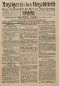 Anzeiger für den Netzedistrikt Kreis- und Wochenblatt für Kreis und Stadt Czarnikau 1911.09.16 Jg.59 Nr111