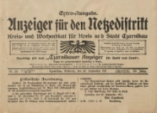 Anzeiger f&uuml;r den Netzedistrikt Kreis- und Wochenblatt f&uuml;r Kreis und Stadt Czarnikau 1911.09.20 Jg.59 Nr113