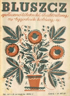 Bluszcz. Społeczno literacki ilustrowany tygodnik kobiecy 1934.09.15 R.67 nr37
