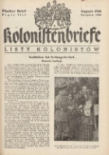 Kolonistenbriefe, August 1941, F&uuml;nfter Brief = Listy Kolonist&oacute;w, Sierpień 1941, Piąty list