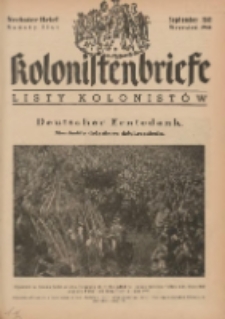 Kolonistenbriefe, September 1941, Sechster Brief = Listy Kolonist&oacute;w, Wrzesień 1941, Sz&oacute;sty list