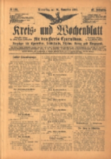 Kreis- und Wochenblatt f&uuml;r den Kreis Czarnikau: Anzeiger f&uuml;r Czarnikau, Sch&ouml;nlanke, Filehne, Kreuz, und Umgegend. 1899.11.30 Jg.47 Nr139