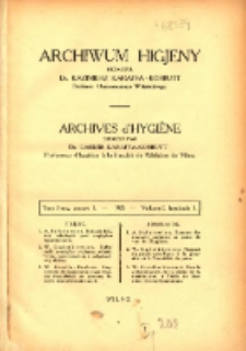 Archiwum Higjeny 1925 T.1 z.1