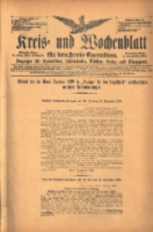 Kreis- und Wochenblatt f&uuml;r den Kreis Czarnikau: Anzeiger f&uuml;r Czarnikau, Sch&ouml;nlanke, Filehne, Kreuz, und Umgegend. 1899.12.12 Jg.47 Nr144