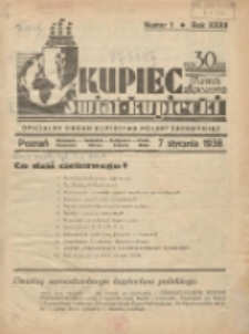 Kupiec-Świat Kupiecki; pisma złączone; oficjalny organ kupiectwa Polski Zachodniej 1938.01.07 R.32 Nr1