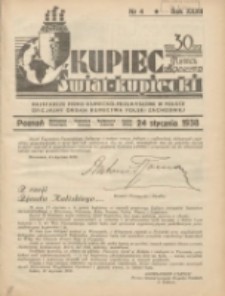 Kupiec-Świat Kupiecki; pisma złączone; oficjalny organ kupiectwa Polski Zachodniej 1938.01.24 R.32 Nr4