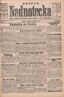 Gazeta Nadnotecka: pismo narodowe poświęcone sprawie polskiej na ziemi nadnoteckiej 1933.09.16 R.13 Nr213