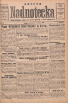 Gazeta Nadnotecka: pismo narodowe poświęcone sprawie polskiej na ziemi nadnoteckiej 1933.09.21 R.13 Nr217
