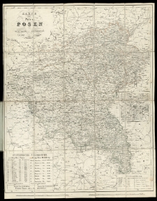 Karte der Provinz Posen. Entworf. u. gez. von F. Handtke.