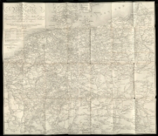Neuste Post-Karte durch ganz Deutschland, Helvetien, Ober Italien, Ostreich, Ungarn, Pohlen, Preussen, D&auml;nemark, Holland und Frankreich bis Paris [...] ganz neu entworf. u. gez. von C. F. Ulrich. B&ouml;rner sc.Frankfurt a. M. , 1826