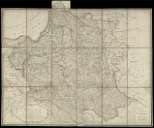 Charte von Polen nach seiner gegenwärtigen Eintheilung in das neue Königreich Polen die übrigen Russischen Besitzungen, das Preussische Grosherzogthum Posen, die Republik Krakau und das Königreich Galizien; 1831.