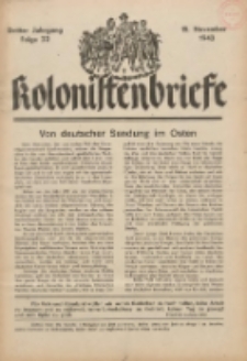 Kolonistenbriefe 1943.11.15 Jg.3 F.22