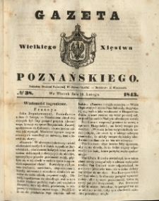 Gazeta Wielkiego Xięstwa Poznańskiego 1843.02.14 Nr38