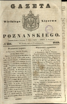 Gazeta Wielkiego Xięstwa Poznańskiego 1843.10.04 Nr232