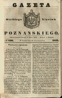 Gazeta Wielkiego Xięstwa Poznańskiego 1843.10.25 Nr250