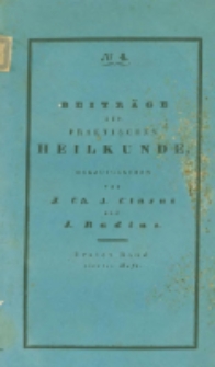 Beitr&auml;ge zur praktischen Heilkunde. Bd.1 heft 4