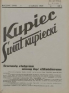 Kupiec-Świat Kupiecki; pisma złączone; oficjalny organ kupiectwa Polski Zachodniej 1939.02.05 R.33 Nr6