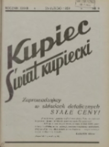Kupiec-Świat Kupiecki; pisma złączone; oficjalny organ kupiectwa Polski Zachodniej 1939.02.26 R.33 Nr9